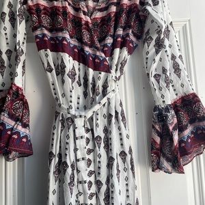 Boho Maxi Wrap Dress